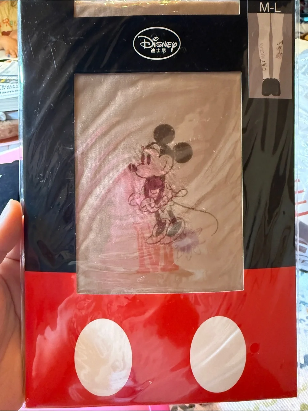 Disney Mickey Mouse Pantyhose Tights M-L Official Disney Shanghai